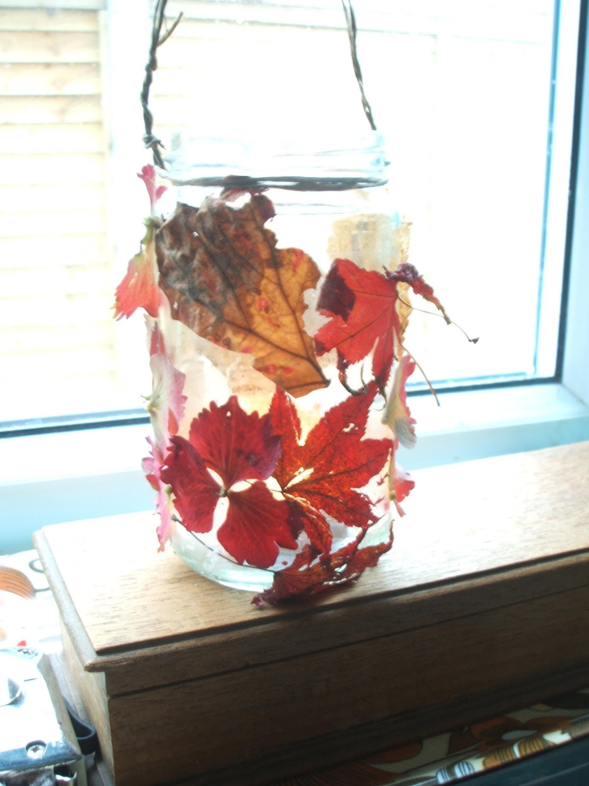 Me, You and Magoo: Children's Craft Project: Autumn Leaves Jar Lantern