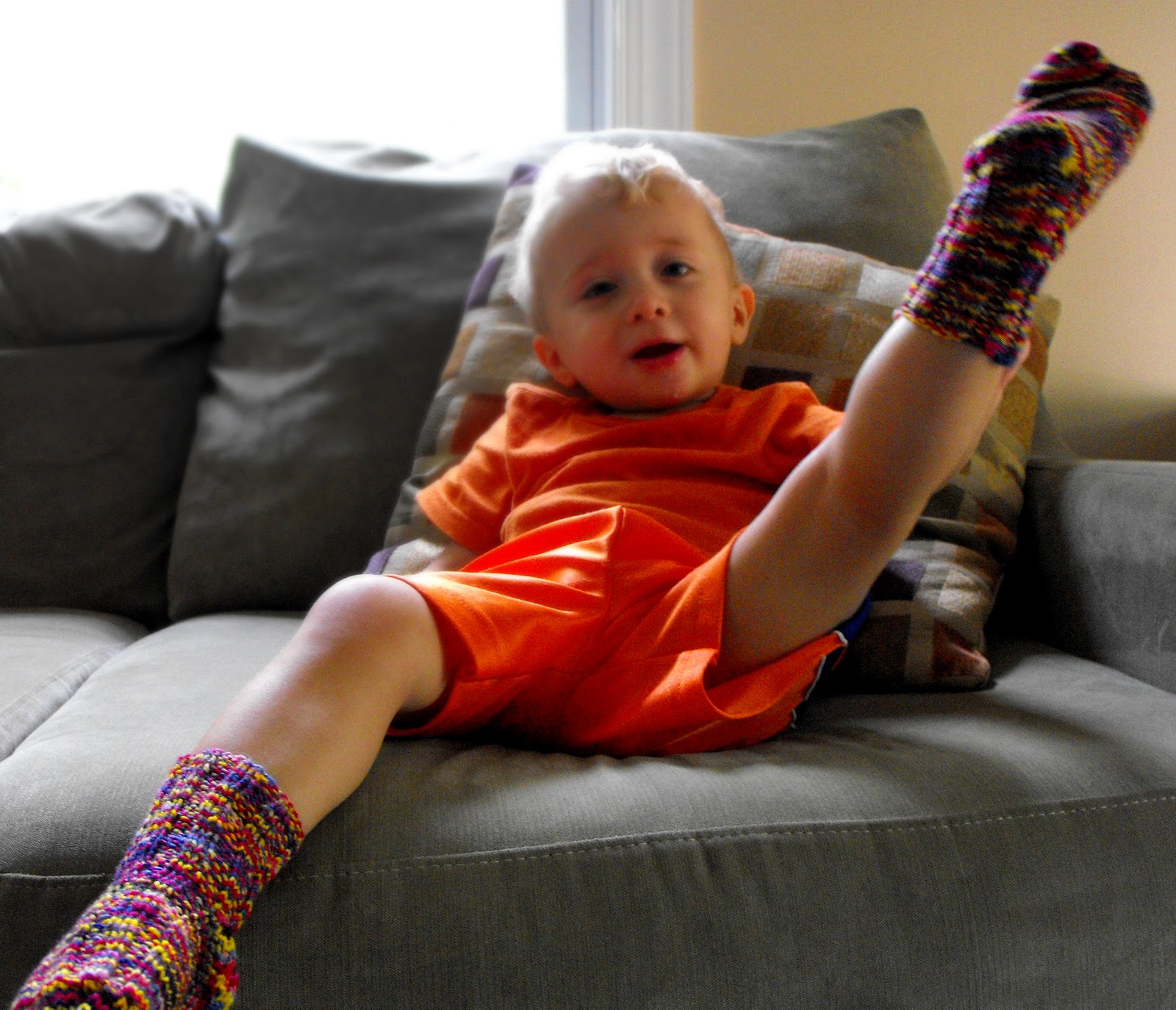 ...Knitting Up A Storm FO Ribbed Toddler Socks