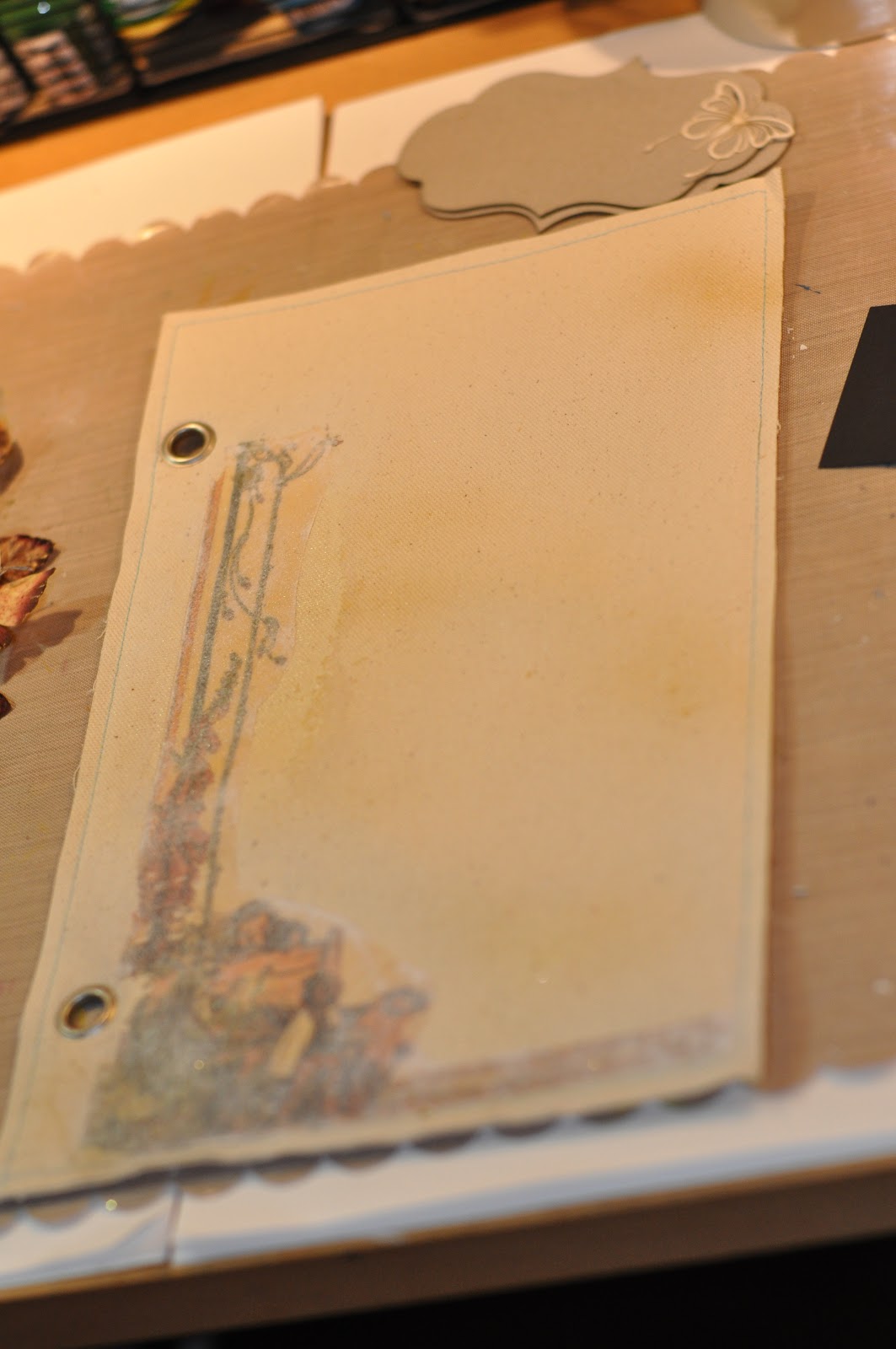 Ideas for Scrapbookers Canvas Transfer