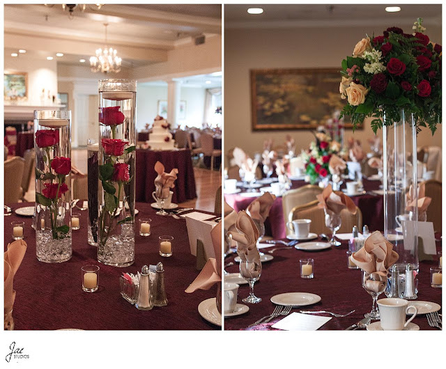 Fall Brown and Red Country Club Wedding Western Pennsylvania