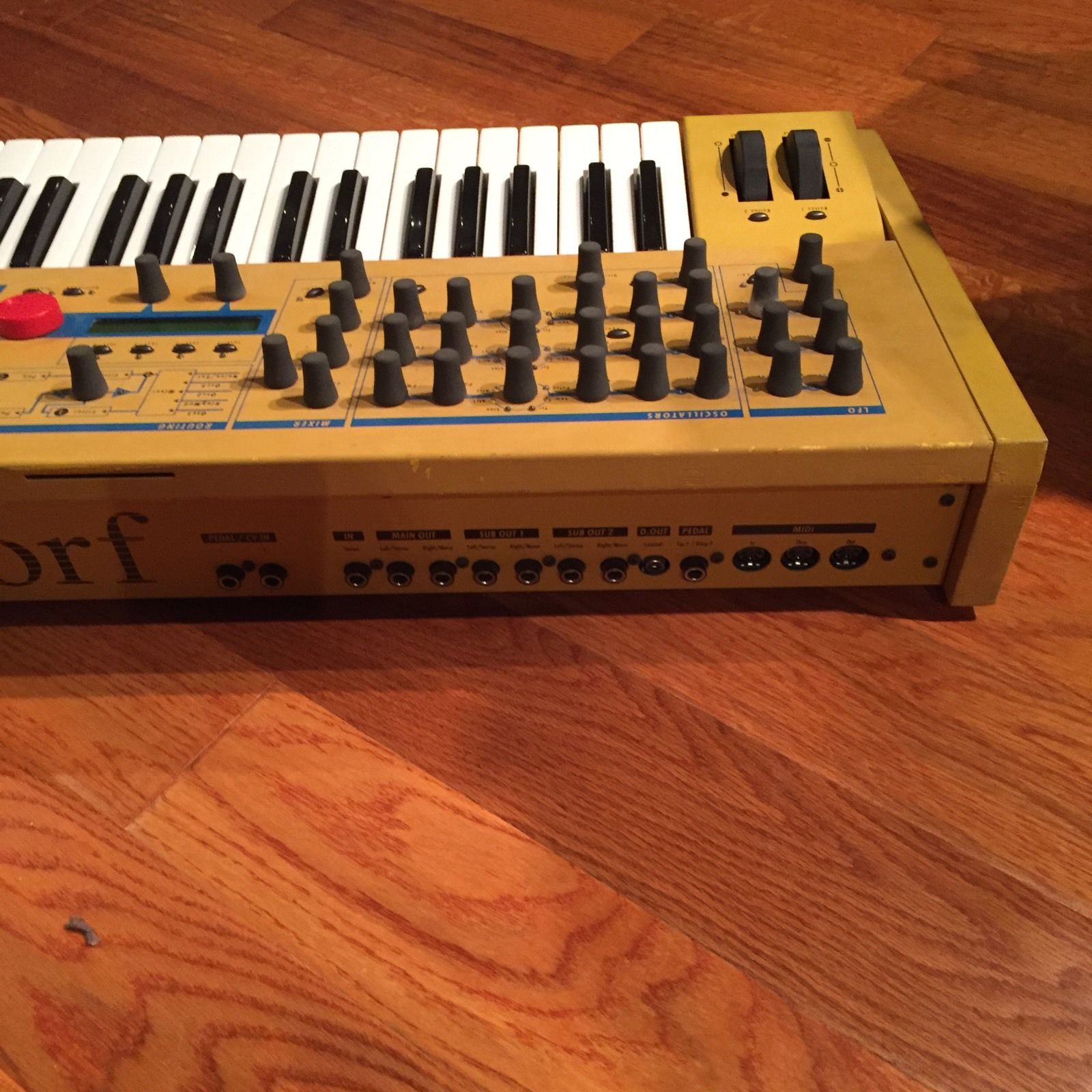 MATRIXSYNTH Yellow Waldorf Q Keyboard Synthesizer