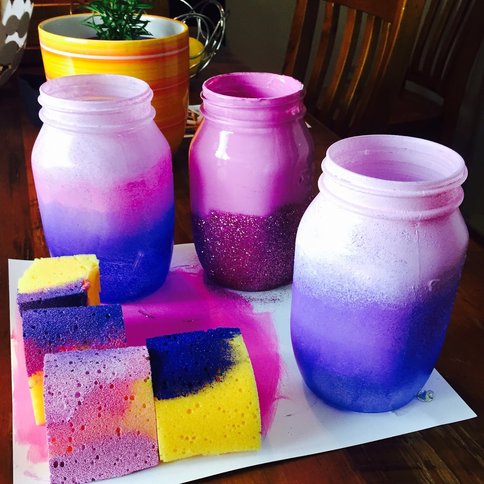 DIY Mermaid Ombre Mason Jars Shannon Gibb