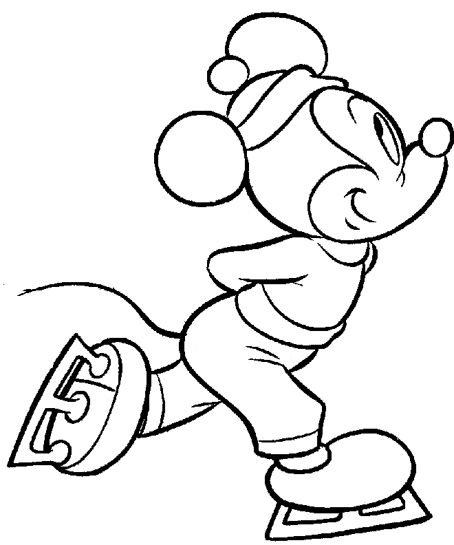Minnie Mouse Skating