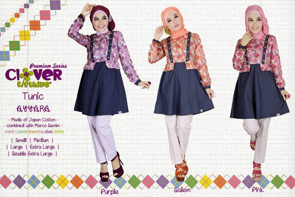 muslimina fashion tunik rok clover clothing muslimina fashion tunik rok clover clothing