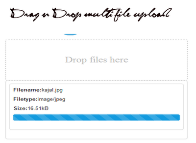 Drag n Drop MultiFile Upload with HTML5-API