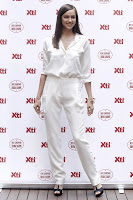 Irina Shayk white pants and blouse