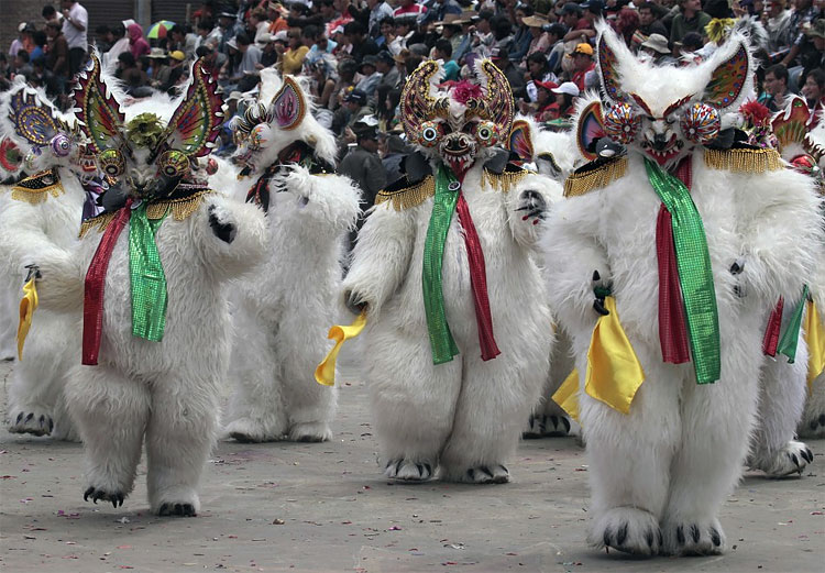 Dancing with Llamas in the Bolivian Altiplano an Hypnotic Experience