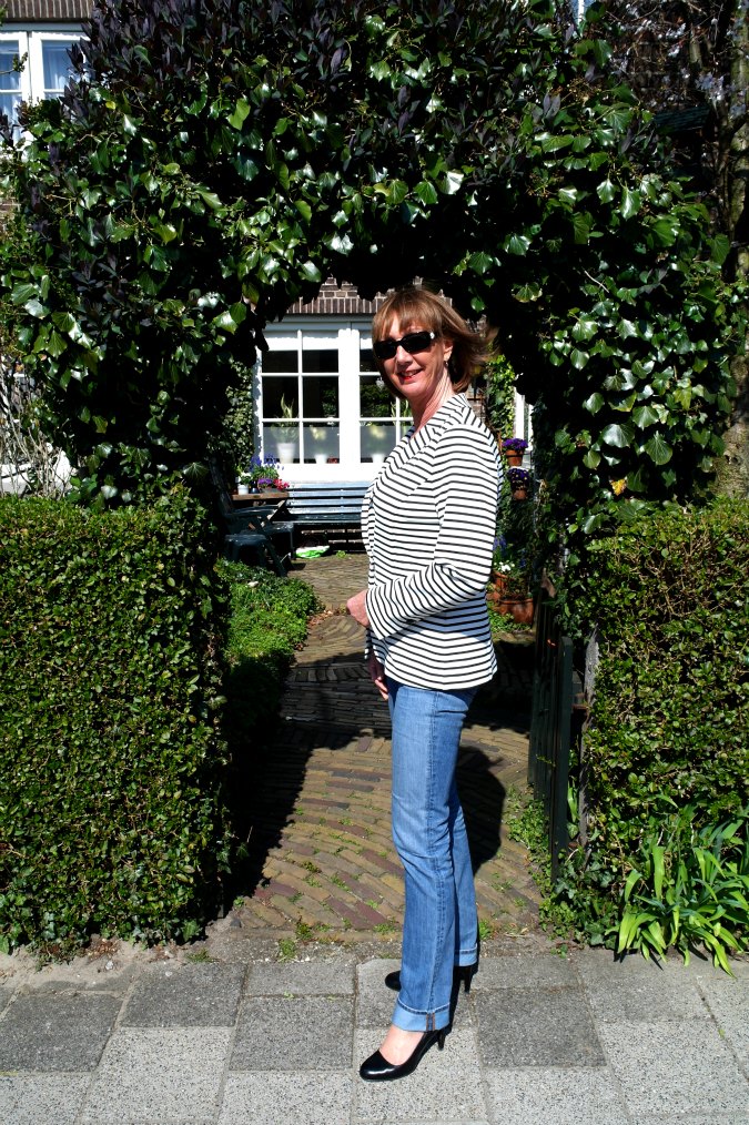 Black and white striped jacket No Fear of Fashion