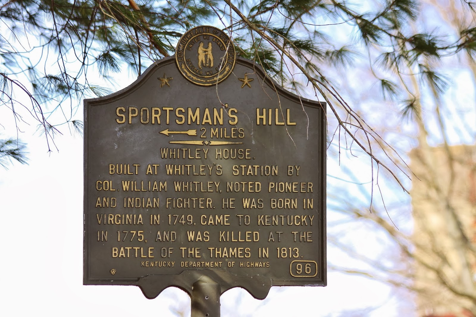 BlueEyed Kentucky The William Whitley House