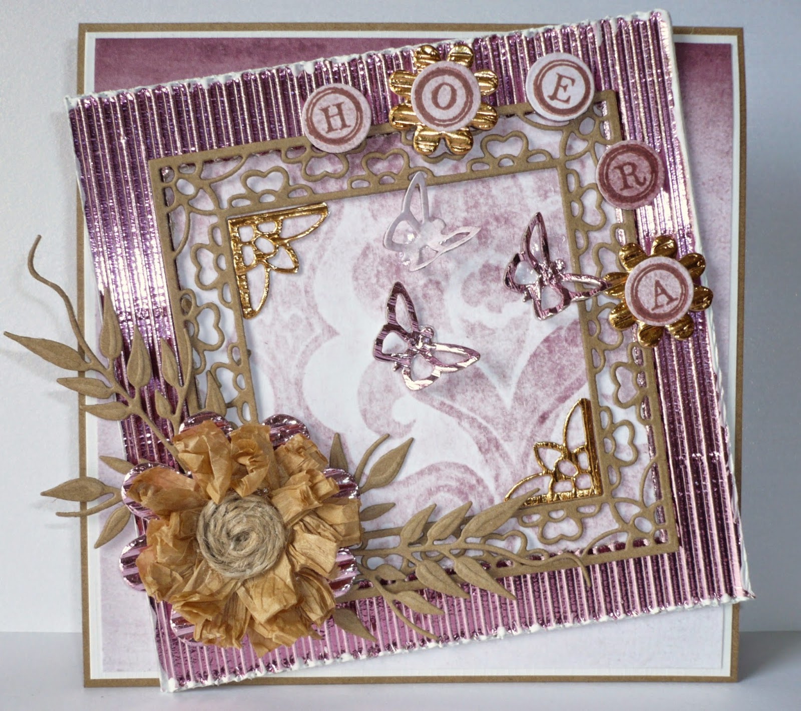 Joy!crafts In the Picture Metallic Corrugated Cardboard.