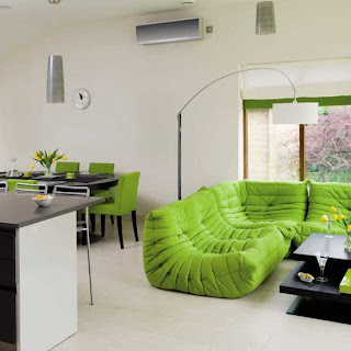 Green Living Room Design Ideas