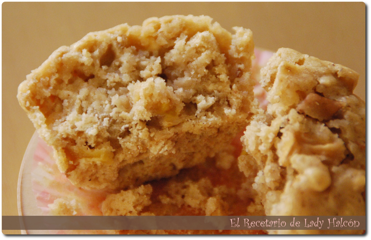 El Recetario de Lady Halcon Muffins de manzana y avena
