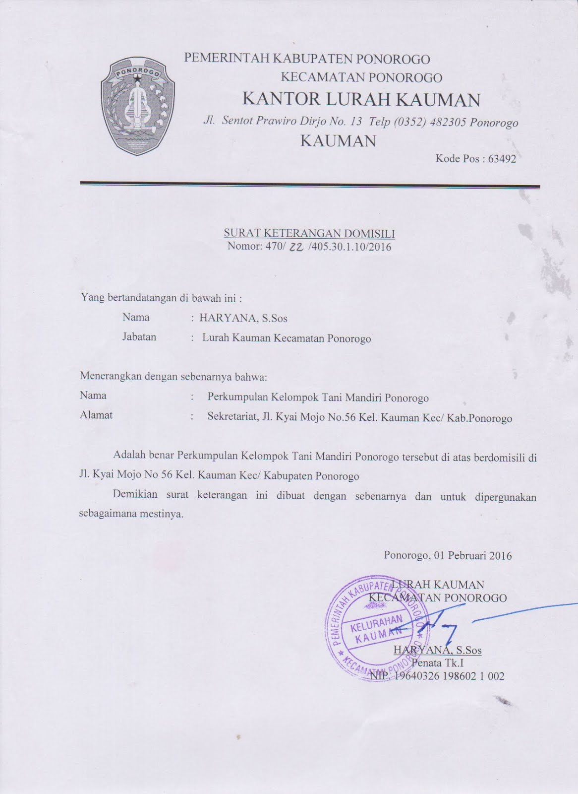 CONTOH PERSYARATAN MENGURUS BHI(BADAN HUKUM INDONESIA