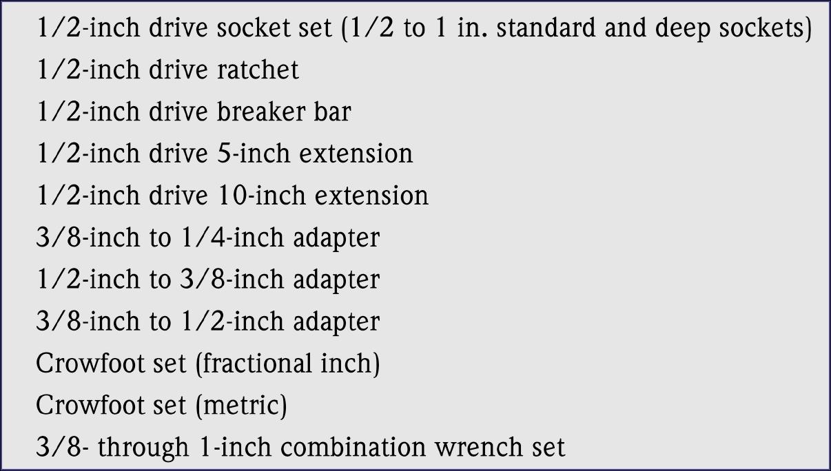 Tool List