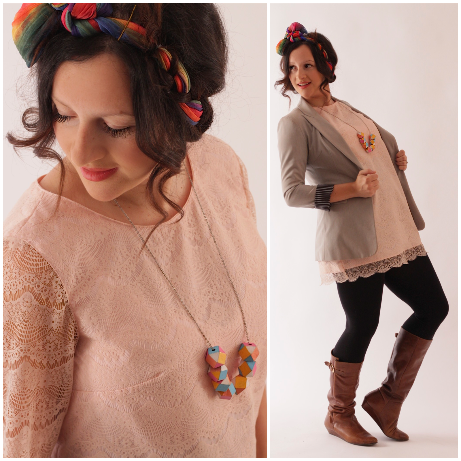 JuliaBobbin Winter Lace Dress Laurel by Colette Patterns