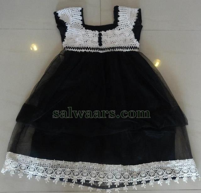 Krosha work Kids Designer Frock - Indian Dresses