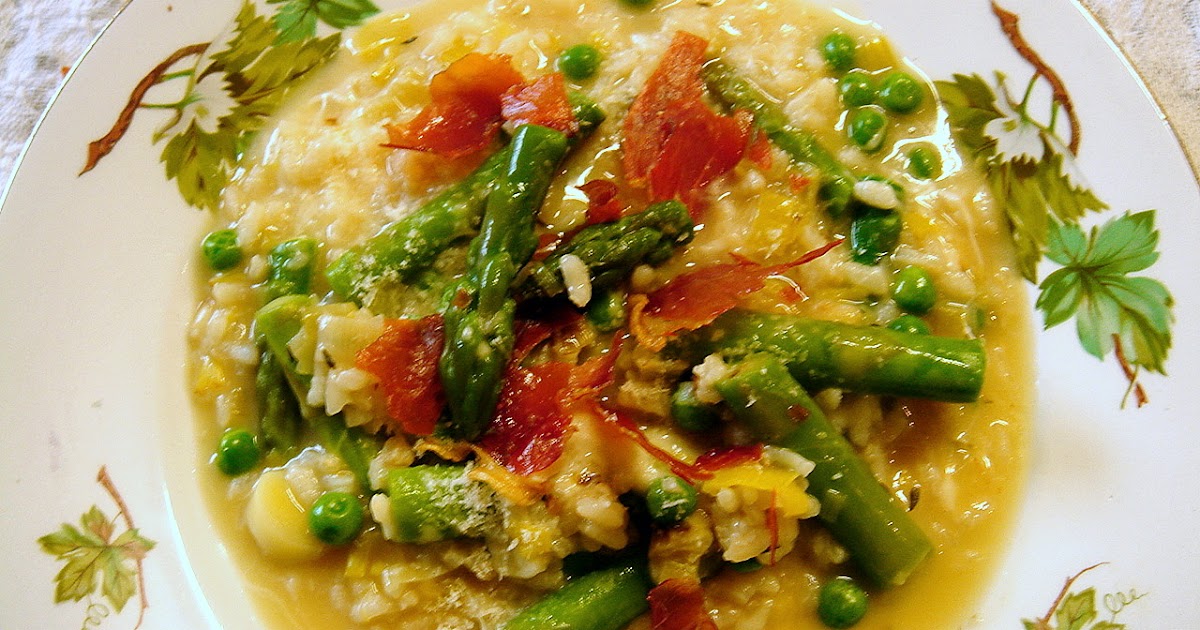 LA COCINA DE MARIANNE risotto con espárragos trigueros y jamón serrano