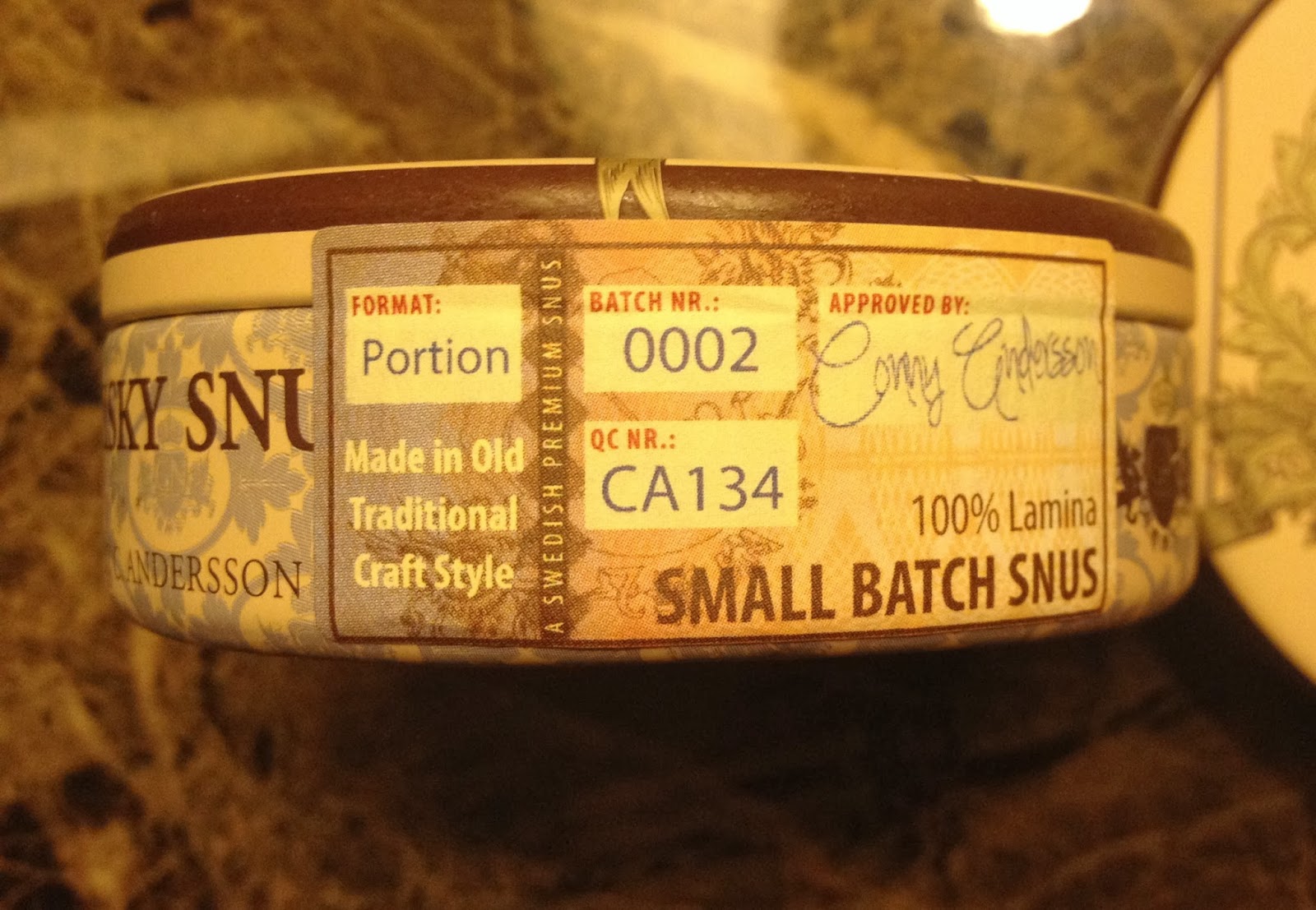 Islay Whiskey Snus Review. Updated 25 February 2014.