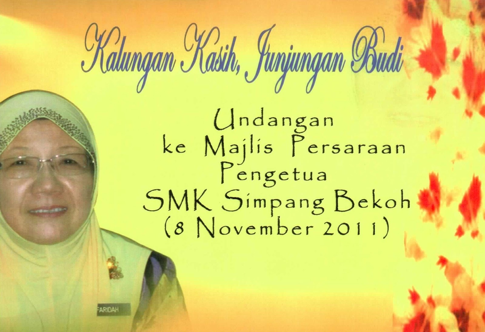 Persaraan Pn Hjh Faridah