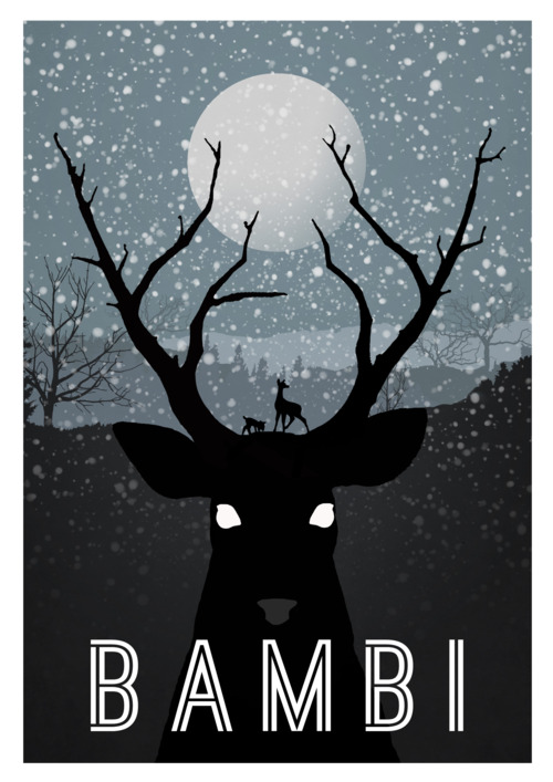 Club d'automne de Floodisme 47 - Page 13 Bambi+disney+affiche+minimaliste