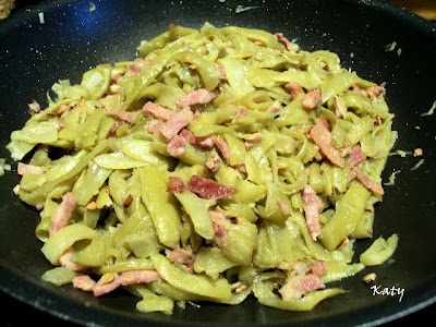 Judías Verdes A La Carbonara
