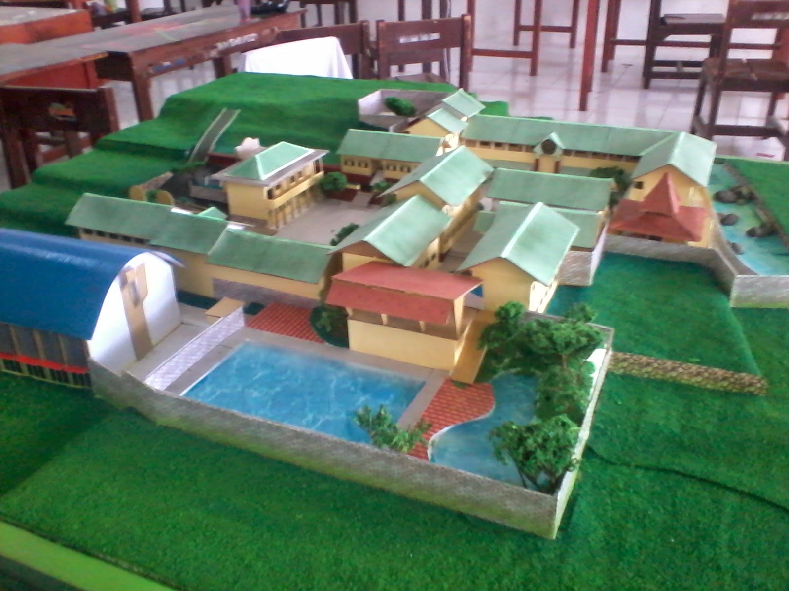 Belajar Menggambar: MEMBUAT MAKET SEKOLAH