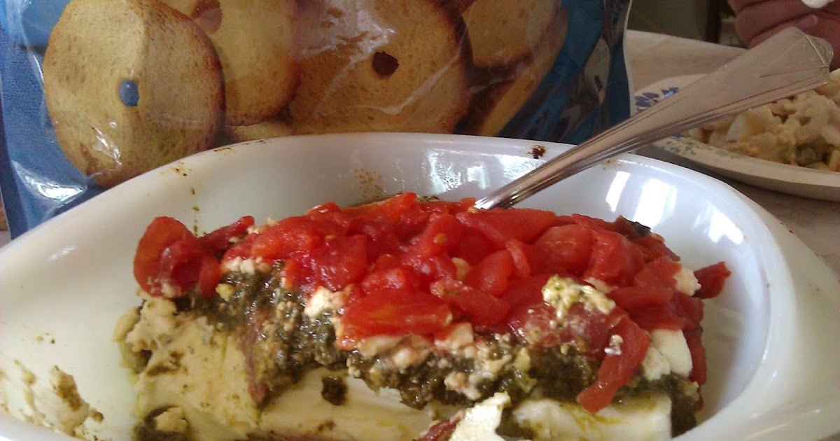 bcmom's kitchen Cream Cheese Pesto Dip