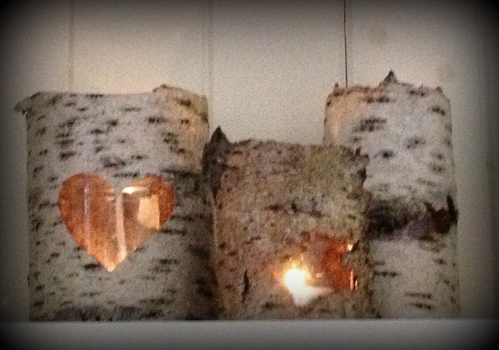 Me and my shadow How to make Silver Birch Bark Candle Holders