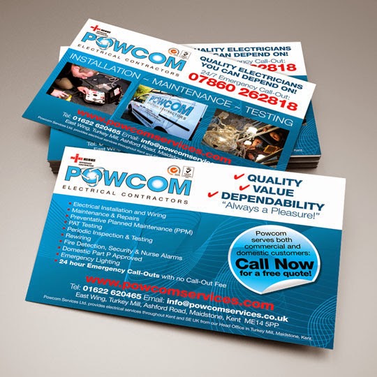 lunatrix design electrical contractor flyers for powcom services electrical flyers design