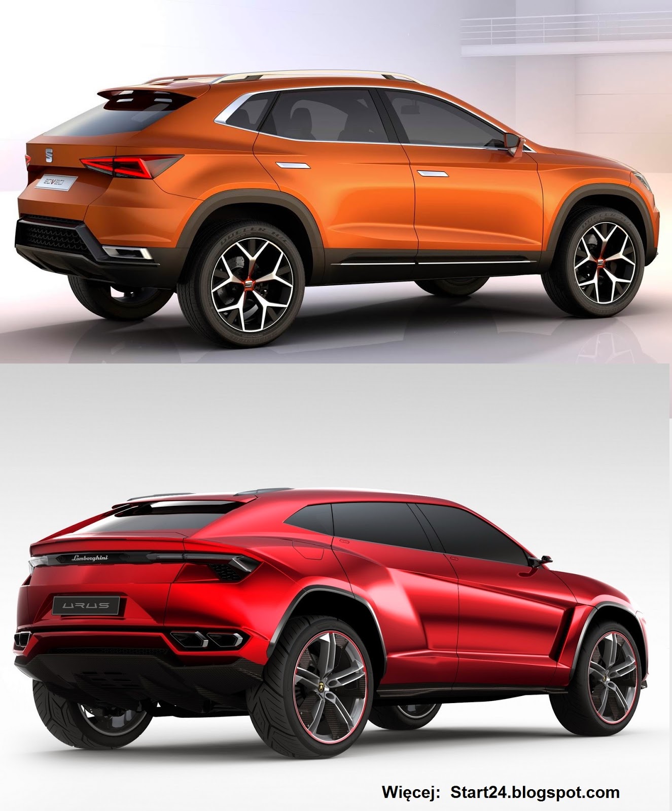 Nowe SUVy podobieństwo Urus vs Seat 20V20