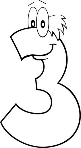Number 3 to Coloring ~ Child Coloring