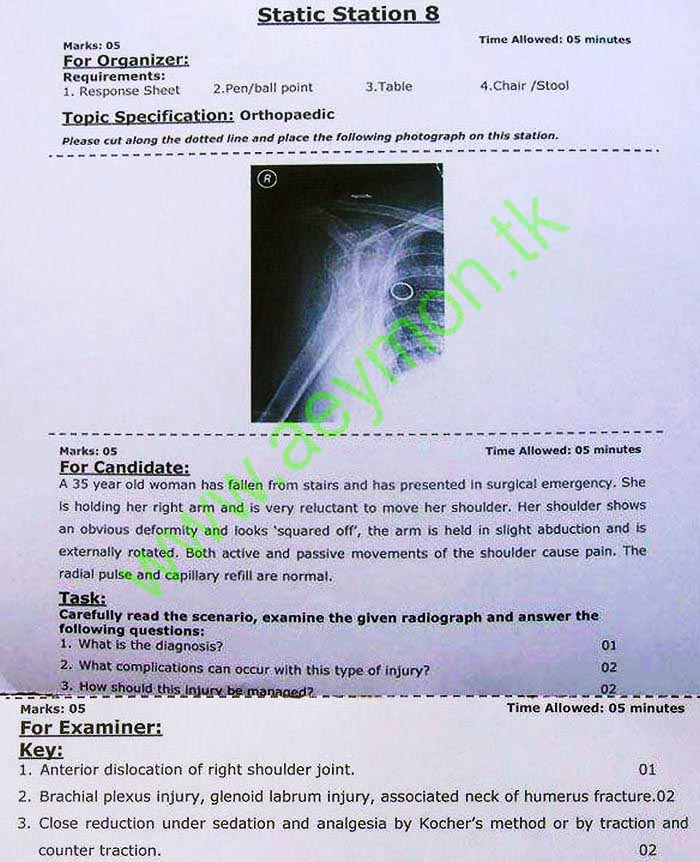 Medical College Stuff Final Year MBBS Surgery OSPE by UHS (Set5)