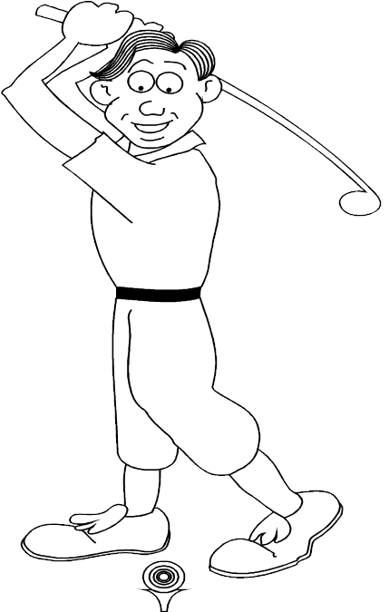 Printable Golf-Themed Coloring Pages for Kids | Kids Printable Coloring