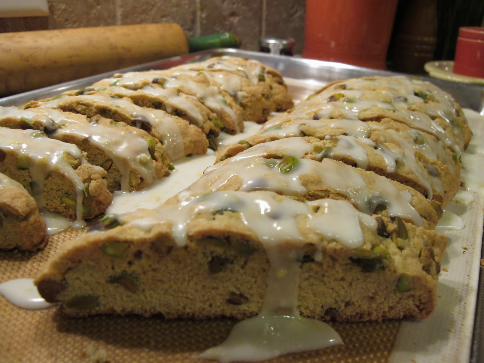 Modern Cozy Lemon Pistachio Biscotti