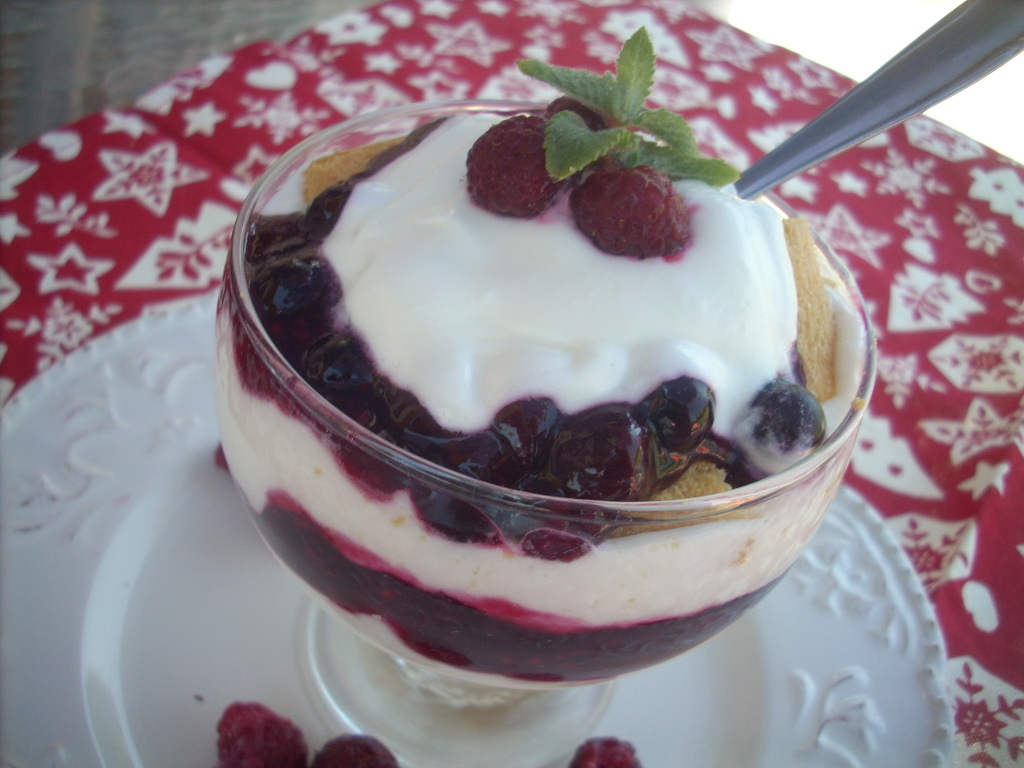 Canela kitchen (gloria) Greek yogurt Berry Trifle