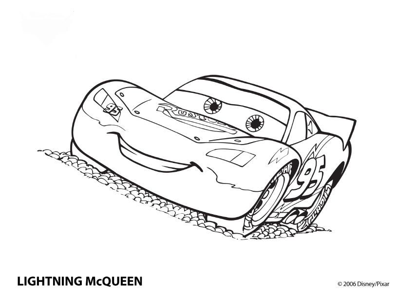Professor Márcio: Carros 2 - Relampago McQueen - Para colorir