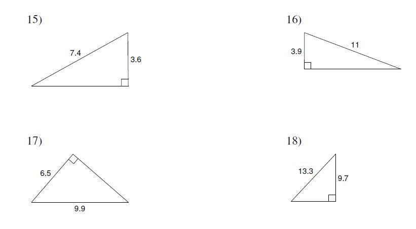 Applying the pythagorean theorem picture