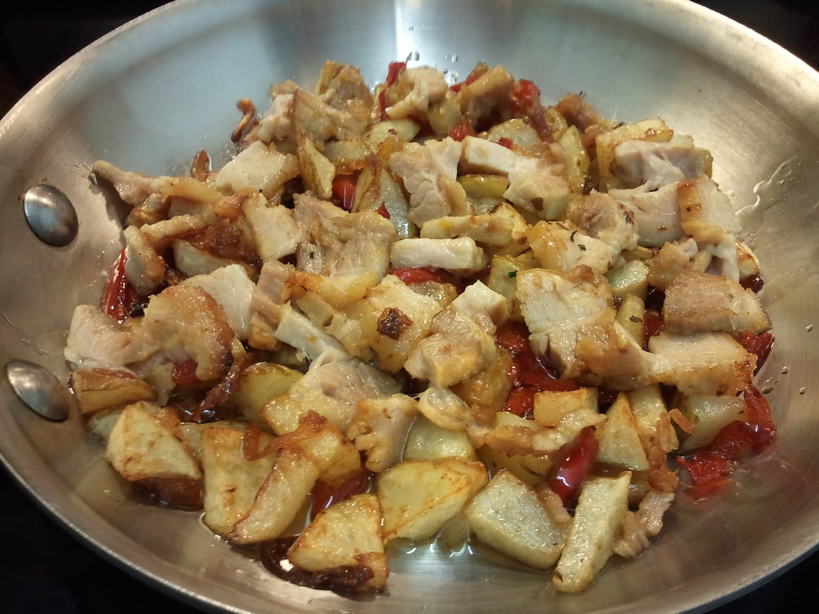 Fresh Rick's Awesome Food from Home Pork Belly Hash Skillet