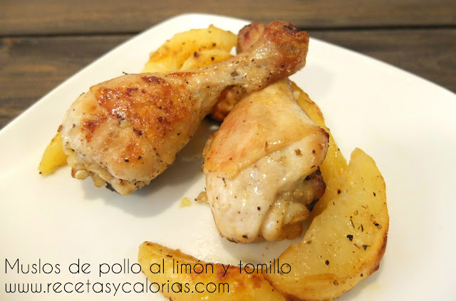 Muslos De Pollo Al Limón Y Tomillo
