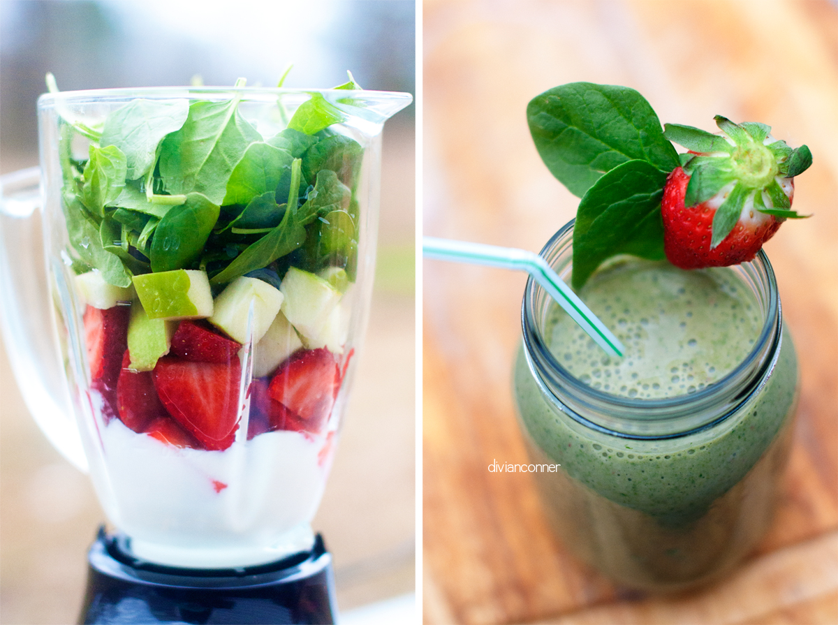 Spinach & Fruit Smoothie divian l conner