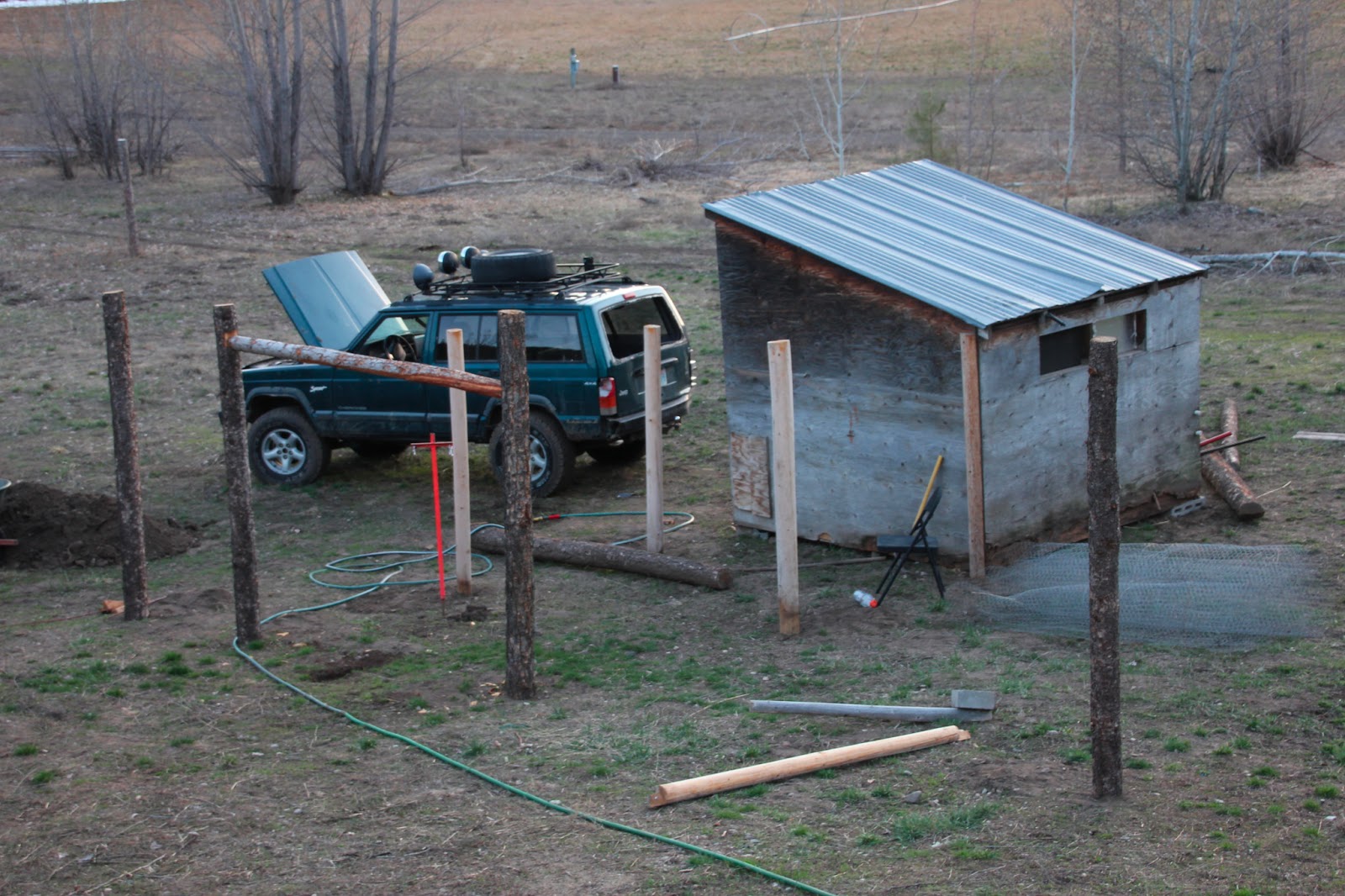 Down by the Creek Moving the chicken coop