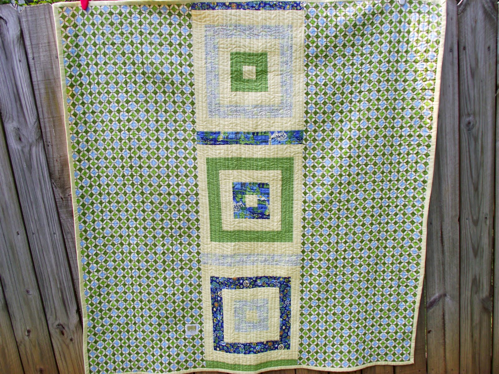 Tilda's Twisted Life Diamond Chains Quilt Along Back, Baste, Quilt