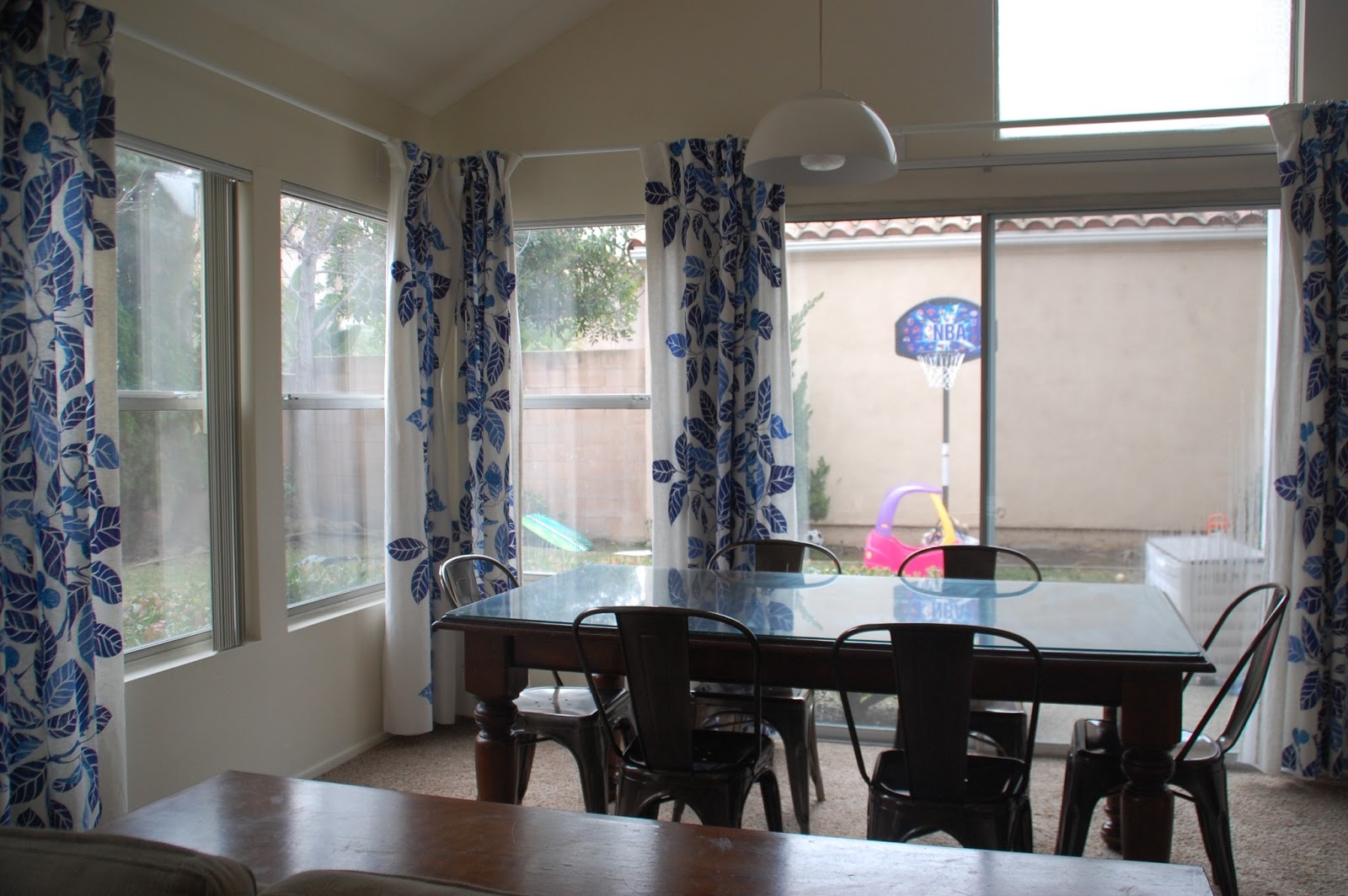 Lisa Moves New Curtains And Chairs The Dining Room