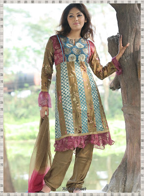 Anarkali Umbrella Frock Dress With Churidar Pajama