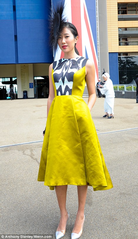 yellow ascot dress