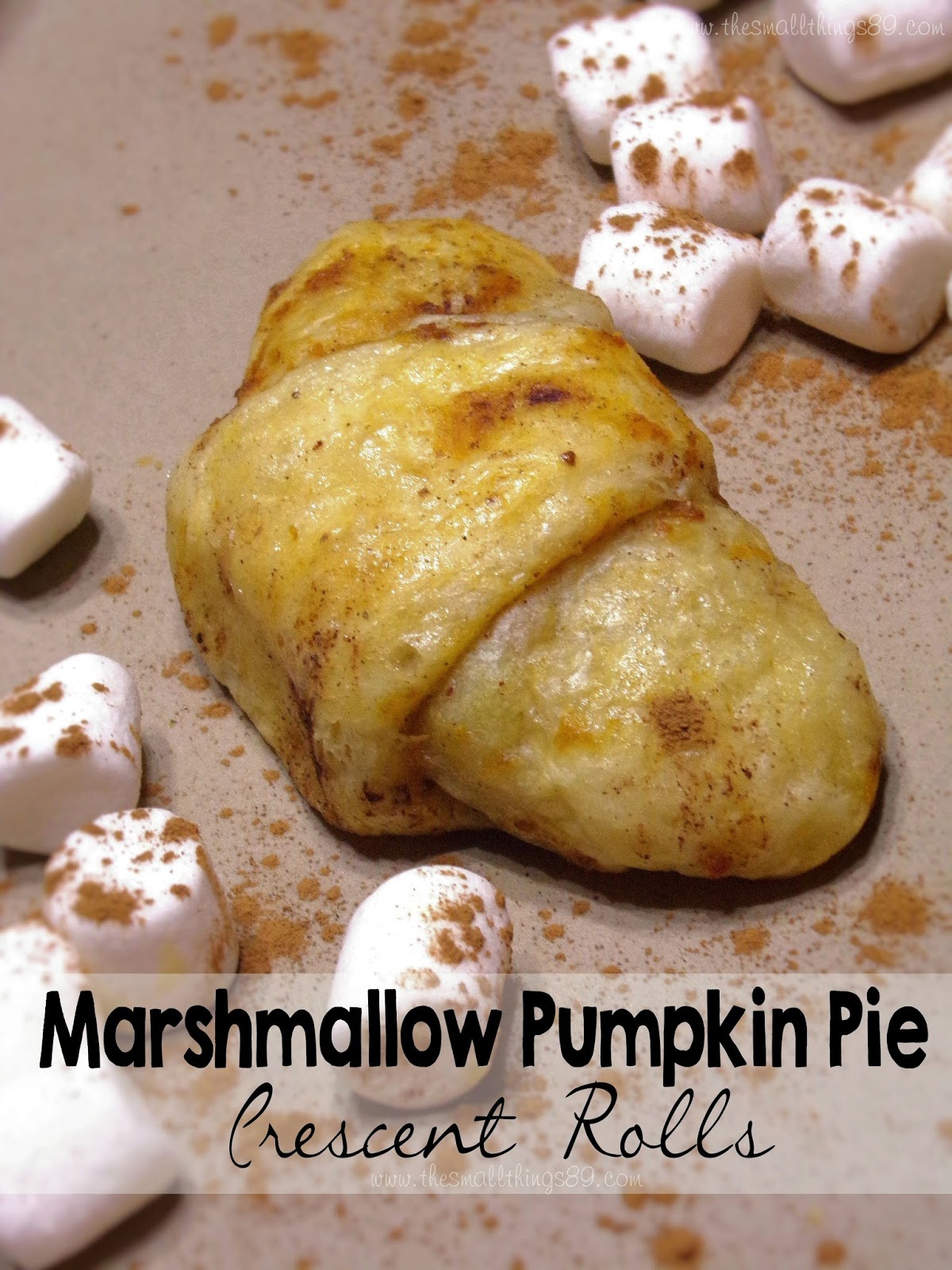 Marshmallow Pumpkin Pie Crescent Rolls! So Delicious!