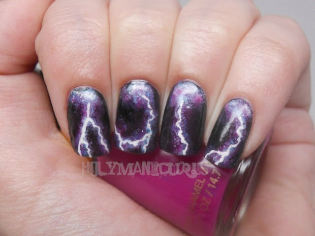 holy manicures lightning storm