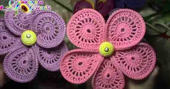 Tutorial Uncinetto Fiore Bomboniera How To Crochet A Flower Uncinetto