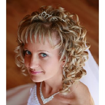 wedding hair long curls