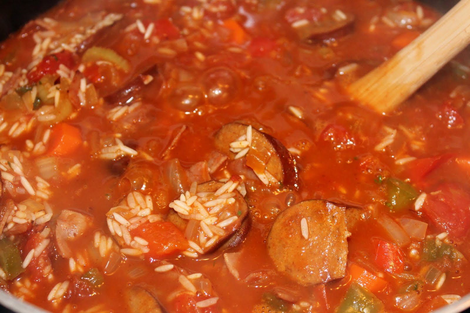 The Salted Spoon Kielbasa & Vegetable Jambalaya